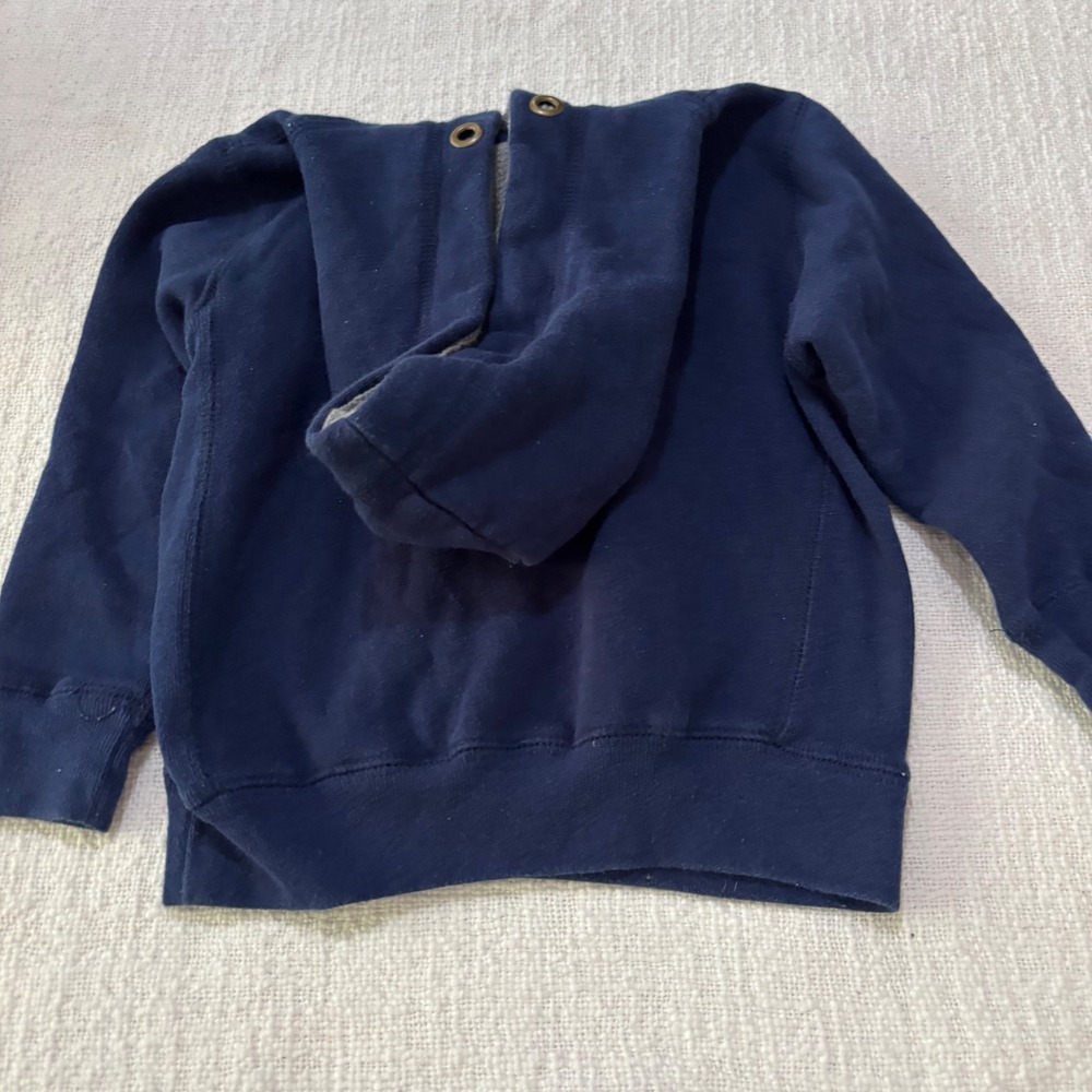 Eddie Bauer Kids Navy Blue Dog Frisbee Championship Hoodie Sweatshirt 2T - Picture 2 of 7